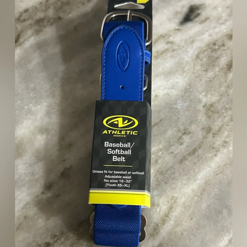 Athletic Works Youth Adjustable Baseball/Softball Belt, Blue
